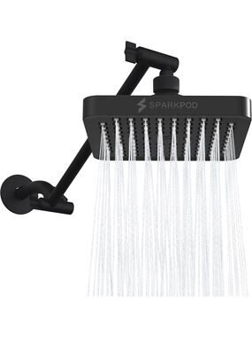 SparkPod Square Rain Shower Head with Extension Arm